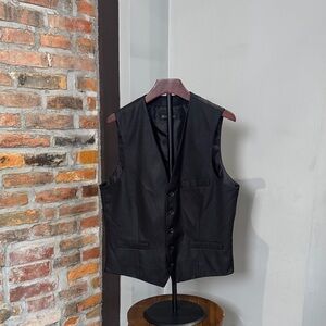 INC International Concepts Charcoal Slim Fit Vest
